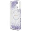 GUESS futerał do IPHONE 16 kompatybilny z MagSafe GUHMP16SRGRGEU (Resin Bottom Glitter) fioletowy