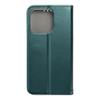 Etui z klapką na iPhone 14 PRO Smart Magneto ciemnozielone