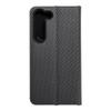 Etui z klapką na Samsung S23 Luna Book Carbon czarne