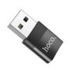 Adapter OTG USB A do USB C Hoco UA17 czarny