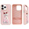 NIMMY futerał GLASSES COOL CAT do IPHONE 15 Pro Max różowy
