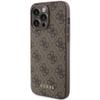 GUESS futerał do IPHONE 15 Pro Max GUHCP15XG4GFBR (4G Metal Logo) brązowy
