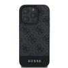 GUESS futerał do IPHONE 16 Pro GUHCP16LG4GLGR (PC/TPU 4G PU Bottom Stripe) szary