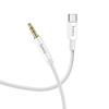 Kabel AUX Jack 3,5 mm do USB C Hoco 1 m UPA19 srebrny