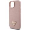 GUESS futerał do IPHONE 13 / 14 / 15 GUHCP15SPCRTHCP (Croco Triangle Metal Logo) różowy