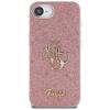 GUESS futerał do IPHONE 16e (SE 4 2025) GUHCPSE4HG4SGP (Fixed Glitter Big 4G) różowy