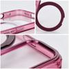 Etui na iPhone 18 Pro / 17 Pro Frame Circle Stand zgodne z MagSafe burgundowy