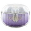 GUESS słuchawki bezprzewodowe bluetooth TWS + stacja dokująca GUTWSHDGKEEU (Glitter gradient) fioletowe