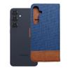Etui z klapką na Samsung S25 PLUS Jeans Book niebieskie