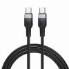 Kabel USB C do USB C Hoco 3A 60W Silikonowy 1 m X109 czarny