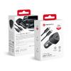 Ładowarka samochodowa Forcell F-Energy Carbon USB C QC3.0 PD 3A 20W + kabel USB C do USB C CC50-1C czarna