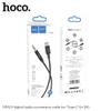 Kabel AUX Jack 3,5 mm do USB C Hoco 1 m UPA19 czarny