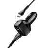 HOCO ładowarka samochodowa 2xUSB + kabel Typ C 2,4A Leader Z36 czarna