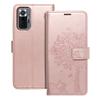 Etui z klapką na Xiaomi Redmi NOTE 10 PRO Mezzo Book drzewo złoto-różowe