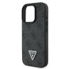 GUESS futerał do IPHONE 16 Pro GUHCP16LP4TDPK (PU Leather 4G Triangle Strass) czarny