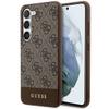 GUESS futerał do SAMSUNG S24 Plus GUHCS24MG4GLBR (4G Bottom Stripe) brązowy