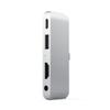 Adapter HUB 4w1 USB C Satechi Mobile Pro Hub ST-TCMPHS srebrny