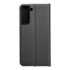 Etui z klapką na Samsung S21 FE Luna Book Carbon czarne