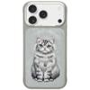 NIMMY futerał LUCKY FASHION CAT kompatybilny z MagSafe do IPHONE 18 Pro/17 Pro szary