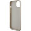 GUESS futerał do IPHONE 13 / 14 / 15 GUHCP15SPCRTHCD (Croco Triangle Metal Logo) złoty