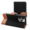 Etui z klapką na iPhone 16 PLUS Jeans Book czarne