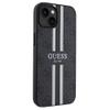 GUESS futerał do IPHONE 15 kompatybilny z MagSafe GUHMP15SP4RPSK (4G Printed Stripes) czarny