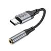 Adapter AUX USB C do Jack 3,5 mm Hoco 0,12 m LS36 czarny