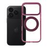 Etui na iPhone 18 Pro / 17 Pro Frame Circle Stand zgodne z MagSafe burgundowy