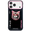 NIMMY futerał GLASSES COOL CAT kompatybilny z MagSafe do IPHONE 17 Pro czarno różowy