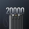 Powerbank Veger C20 (W2047 / W2059) 20000 mAh z wbudowanymi kablami Micro USB / Typ C / Lightning czarny