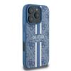 GUESS futerał do IPHONE 16 Pro kompatybilny z MagSafe GUHMP16LP4RPSB (4G Printed Stripes) niebieski