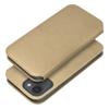 Etui z klapką na Samsung S23 FE Dual Pocket Book złote