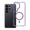 Etui na Samsung S26 ULTRA Frame Clear Hybrid Mag Cover zgodny z MagSafe fioletowe