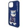 NIMMY futerał GLASSES COOL CAT do IPHONE 15 niebieski
