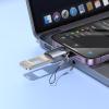 Adapter OTG Lightning do USB A Hoco UA46 Victory szary