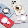 Stojak na telefon CIRCLE MIRROR - naklejany - czarny