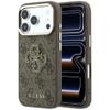 GUESS futerał do IPHONE 18 Pro/17 Pro (Big Resin Logo 4G) brązowy