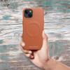 ROAR futerał LEATHER MAG kompatybilny z MagSafe do IPHONE 15 Brązowy