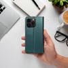 Etui z klapką na iPhone 14 PRO Smart Magneto ciemnozielone