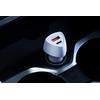 Ładowarka samochodowa Forcell F-Energy Carbon USB C + USB A QC3.0 PD 3A 38W CC50-1A1C biała