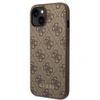 GUESS futerał do IPHONE 14 Plus GUHCP14MG4GFBR (4G Gold Logo) brązowy