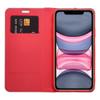 Etui z klapką na iPhone 16 PLUS Luna Book Carbon czerwone