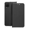 Etui z klapką na Samsung A12 / M12 Luna Book Carbon czarne