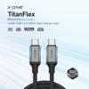 Kabel USB X-ONE TitanFlex - typ C do C max 240W 1,2m czarny