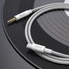 Kabel AUX Jack 3,5 mm do USB C Hoco 1 m UPA19 srebrny