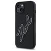 KARL LAGERFELD futerał do IPHONE 15 KLHCP15S3DRKSDLK (3D Rubber Signature) black