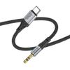 Kabel AUX USB C do Jack 3,5 mm Hoco 1 m UPA26 czarny