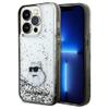 KARL LAGERFELD futerał do IPHONE 14 Pro Max KLHCP14XLKCNSK (Liquid Glitter C) transparentny