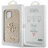 GUESS futerał do IPHONE 15 GUHCP15SHG4SGD (Fixed Glitter Big 4G) złoty