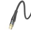 Kabel USB C do USB C Hoco 3A 60W 1,2 m U121 czarny